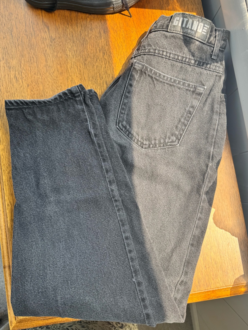 Women’s Black Denim Jeans - Classic Straight Fit vintage